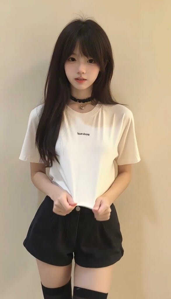 上海外围 08年小萝莉172小筷子腿天然D 软萌纯欲系甜妹满满女友感 全身照
