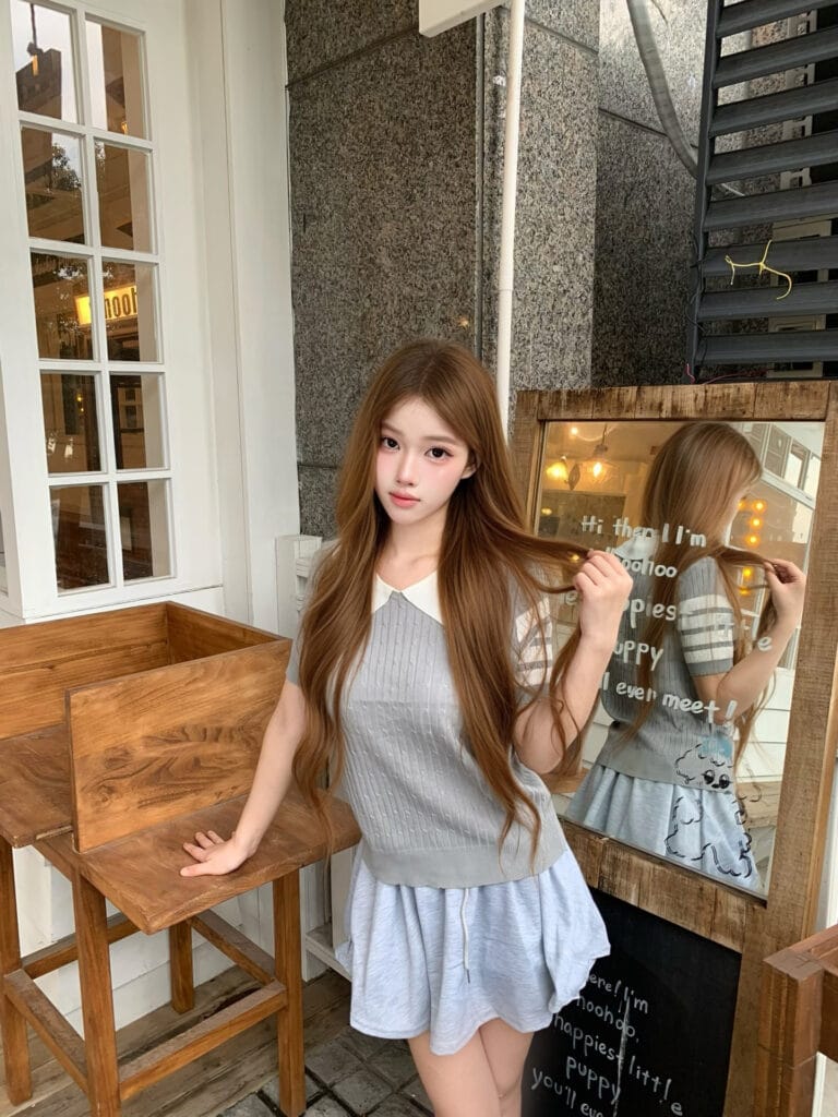 杭州外围 纯欲小美08年168/C大长腿 清纯干净可爱女友 全身照
