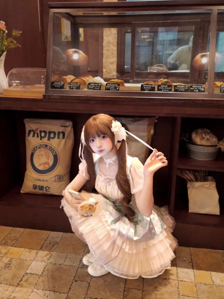 上海外围 静安08年JK小纯萝莉第一天开 168/C声音甜美有cos各种制服 个人写真